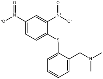 Benzenemethanamine, 2-[(2,4-dinitrophenyl)thio]-N,N-dimethyl- Struktur