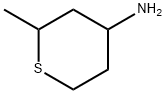 2H-Thiopyran-4-amine, tetrahydro-2-methyl- Struktur