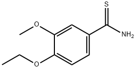 4-ethoxy-3-methoxybenzene-1-carbothioamide 化学構造式