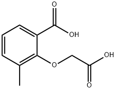 Benzoic acid, 2-(carboxymethoxy)-3-methyl- 化学構造式