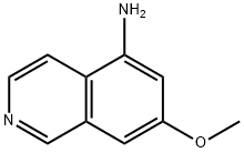 5-Isoquinolinamine, 7-methoxy- 化学構造式