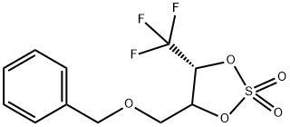 1,3,2-Dioxathiolane, 4-[(phenylmethoxy)methyl]-5-(trifluoromethyl)-, 2,2-dioxide, (4S,5R)- Structure