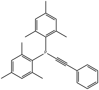 (Bismesityphosphino)phenylacetylene 化学構造式