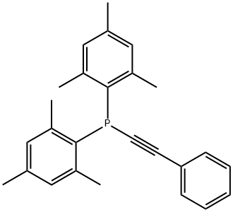 (Bismesityphosphino)phenylacetylene Struktur