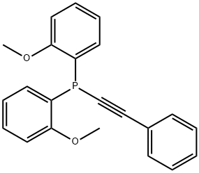 (di-(o-methoxyphenyl)phosphino)phenylacetylene 结构式