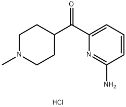 Methanone, (6-amino-2-pyridinyl)(1-methyl-4-piperidinyl)-, hydrochloride (1:2) Struktur