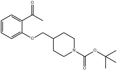 tert-Butyl 4-((2-acetylphenoxy)methyl)piperidine-1-carboxylate,614729-88-3,结构式