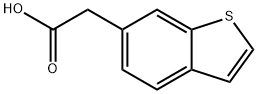 1-ベンゾチオフェン-6-酢酸 化学構造式