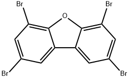 Dibenzofuran, 2,4,6,8-tetrabromo- 结构式