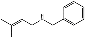 Benzenemethanamine, N-(3-methyl-2-buten-1-yl)- Struktur