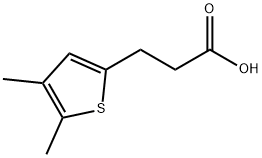 2-Thiophenepropanoic acid, 4,5-dimethyl- 化学構造式