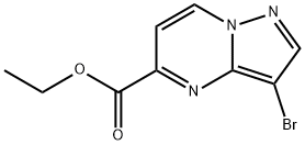 ethyl 3-bromopyrazolo[1,5-a]pyrimidine-5-carboxylate 结构式