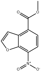 4-Benzofurancarboxylic acid, 7-nitro-, methyl ester Structure