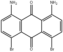 1,8-二氨基-4,5-二溴蒽醌 结构式