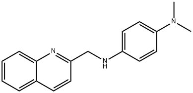 1-N,1-N-二甲基-4-N-(喹啉-2-基甲基)苯-1,4-二胺,62257-13-0,结构式