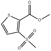 2-Thiophenecarboxylic acid, 3-(methylsulfonyl)-, methyl ester Struktur