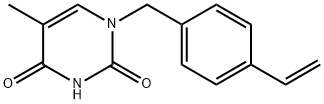 2,4(1H,3H)-Pyrimidinedione, 1-[(4-ethenylphenyl)methyl]-5-methyl-|1-(4-乙烯基苄基)胸腺嘧啶