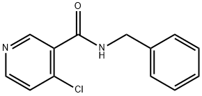 3-Pyridinecarboxamide, 4-chloro-N-(phenylmethyl)- 化学構造式