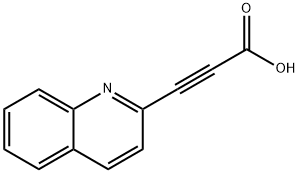 2-Propynoic acid, 3-(2-quinolinyl)- Struktur