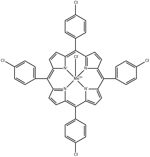 meso-Tetrakis(4-chlorophenyl)porphyrin-Mn(III)chloride　　 Structure