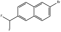 Naphthalene, 2-bromo-6-(difluoromethyl)- Struktur