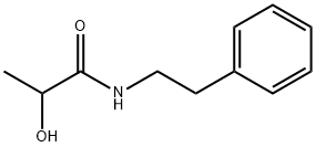 2-hydroxy-N-(2-phenylethyl)propanamide Struktur