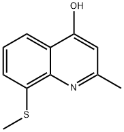 4-Quinolinol, 2-methyl-8-(methylthio)- Structure