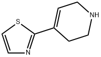 Pyridine, 1,2,3,6-tetrahydro-4-(2-thiazolyl)- Struktur