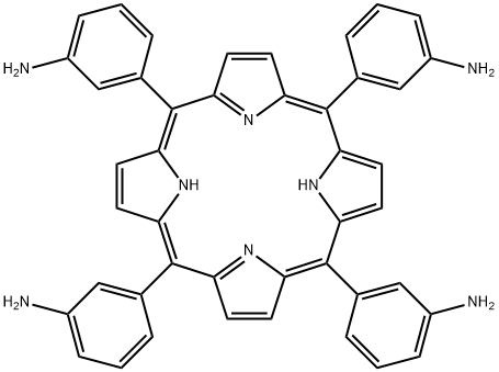 Benzenamine, 3,3',3'',3'''-(21H,23H-porphine-5,10,15,20-tetrayl)tetrakis- Structure