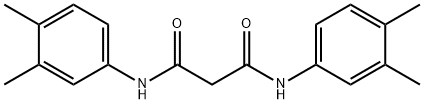 N,N'-bis(3,4-dimethylphenyl)propanediamide Structure