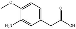 Benzeneacetic acid, 3-amino-4-methoxy- Struktur