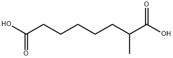2-甲基辛二酸,63319-78-8,结构式
