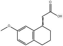Agomelatine Acetic Acid 化学構造式