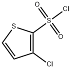 3-氯噻吩-2-磺酰氯 结构式