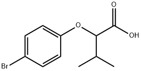 Butanoic acid, 2-(4-bromophenoxy)-3-methyl- Struktur