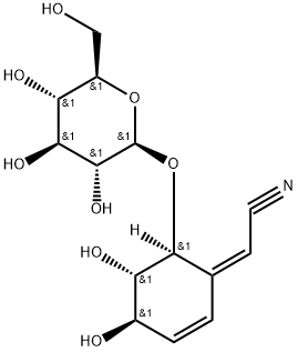 63492-69-3 [(1Z,4R)-6β-(β-D-グルコピラノシルオキシ)-4β,5α-ジヒドロキシ-2-シクロヘキセン-1-イリデン]アセトニトリル