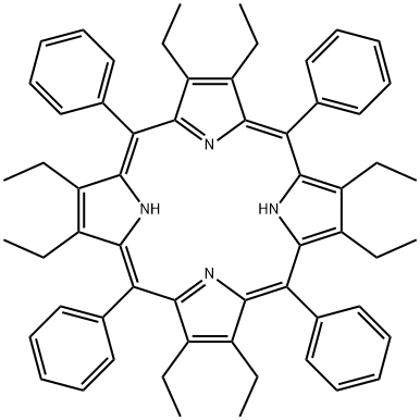 2,3,7,8,12,13,17,18-(octaethyl)-5,10,15,20-(tetraphenyl)porphyrin Structure