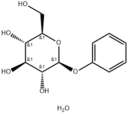 Phenyl β-D-Glucopyranoside Monohydrate 化学構造式