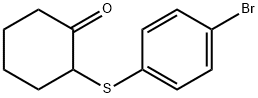 Cyclohexanone, 2-[(4-bromophenyl)thio]- Struktur