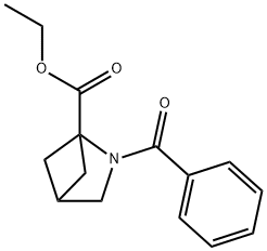 2-Azabicyclo[2.1.1]hexane-1-carboxylic acid, 2-benzoyl-, ethyl ester Struktur