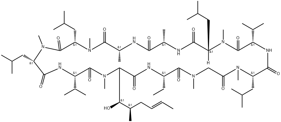 Cyclosporine Struktur