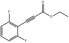 2-Propynoic acid, 3-(2,6-difluorophenyl)-, ethyl ester Struktur