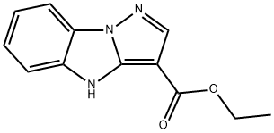 4H-Pyrazolo[1,5-a]benzimidazole-3-carboxylic acid, ethyl ester Structure