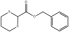 1,3-Dithiane-2-carboxylic acid, phenylmethyl ester 化学構造式