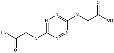 Acetic acid, 2,2'-[1,2,4,5-tetrazine-3,6-diylbis(thio)]bis- (9CI) 化学構造式