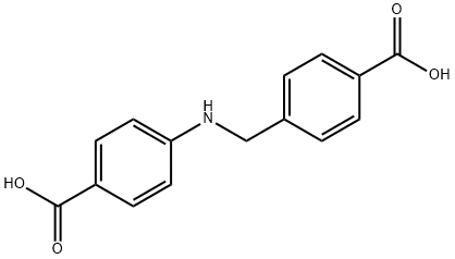 4-(4-羧基苯甲基)氨基苯甲酸 结构式