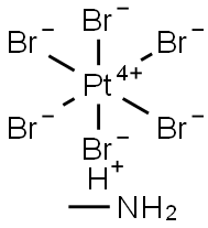 Platinate(2-), hexabromo-, (OC-6-11)-, dihydrogen, compd. with methanamine (1:2) (9CI) Structure