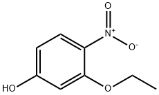 3-エトキシ-4-ニトロフェノール 化学構造式