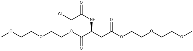 L-Aspartic acid, N-(chloroacetyl)-, bis[2-(2-methoxyethoxy)ethyl] ester (9CI) Structure