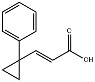 2-Propenoic acid, 3-(1-phenylcyclopropyl)-, (E)- (9CI) Structure